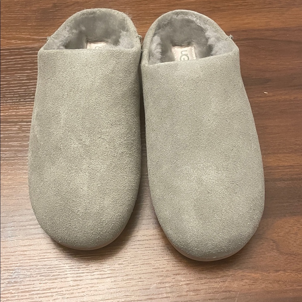 Cozy Gray Suede Ugg Slippers